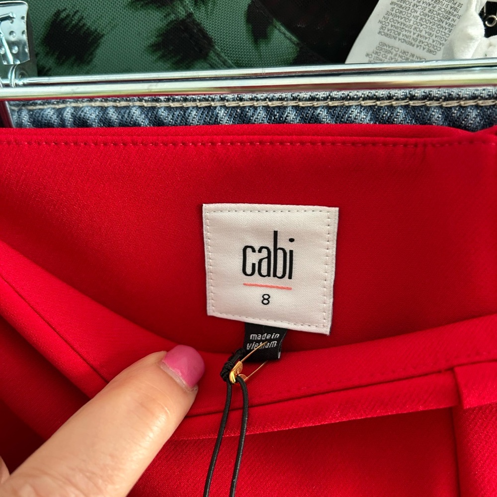 CAbi #4313 Red Dinner Trousers - Picture 4 of 4